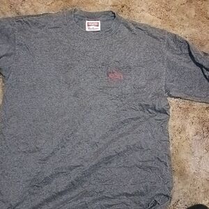Marlboro Vintage Grey Striped tshirt xl